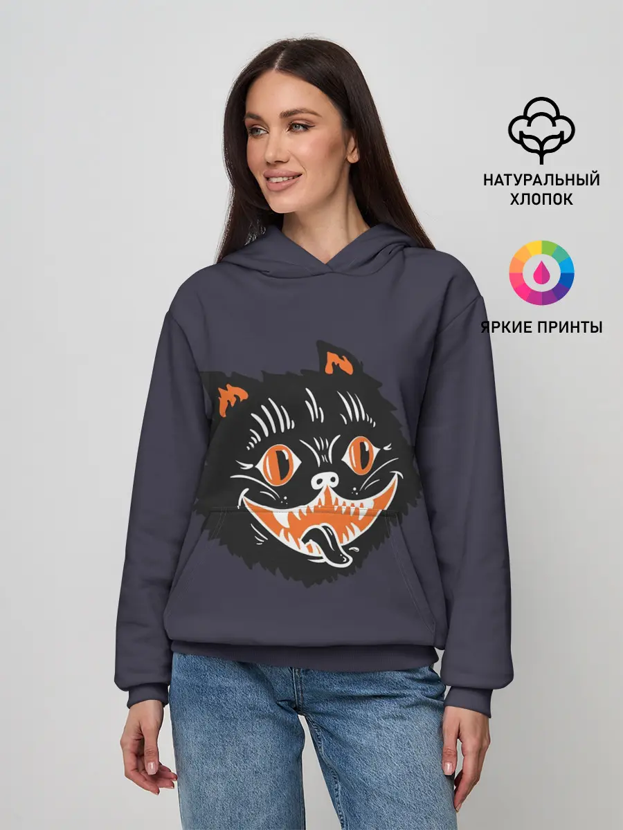 Женское худи / Одержимый кот