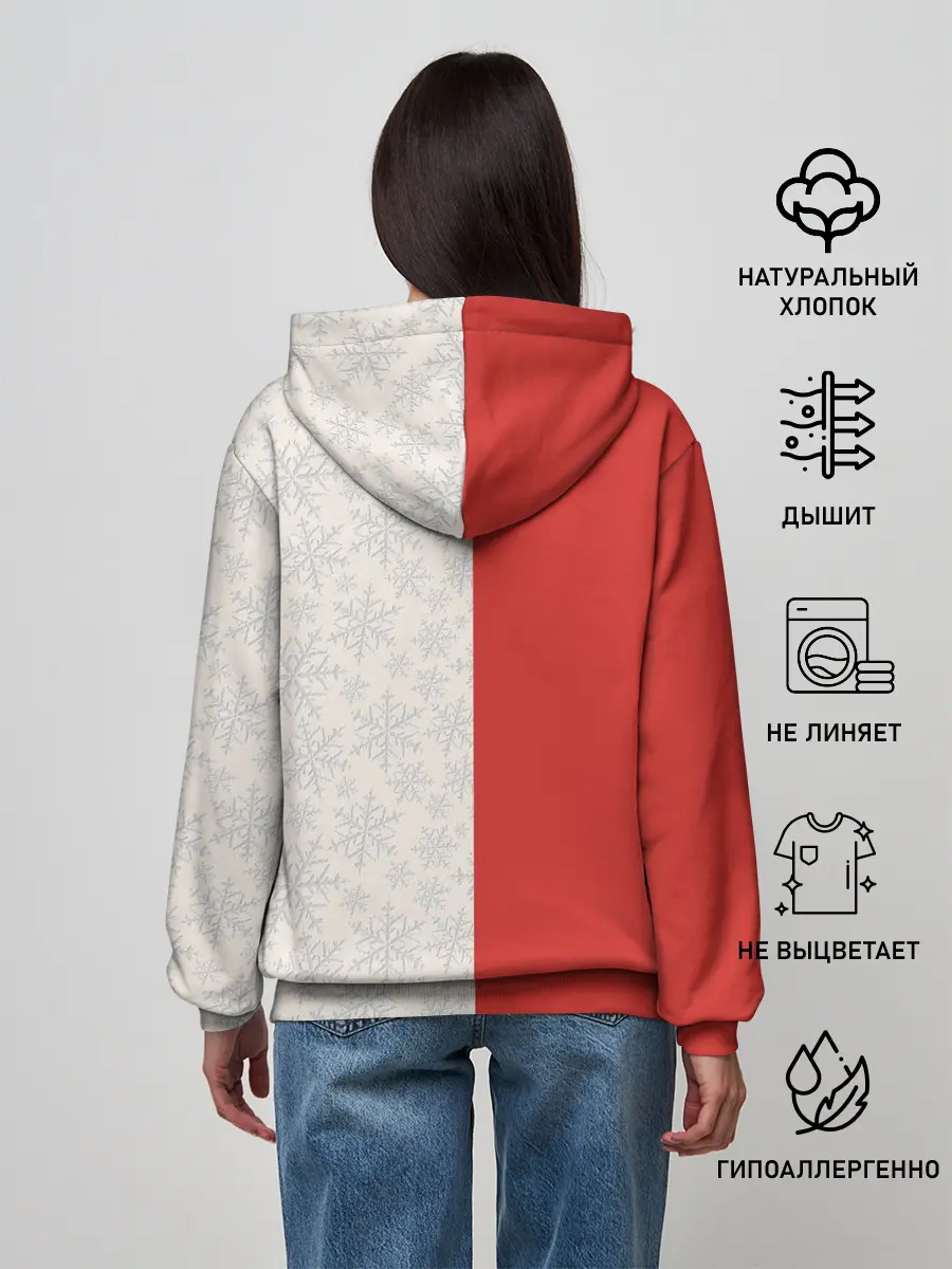 Женское худи / Дед Мороз