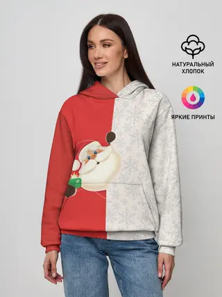 Женское худи / Дед Мороз