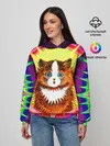 Женское худи / Psychedelic Rainbow Cat