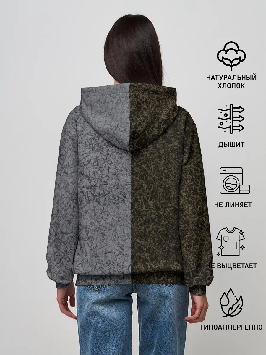 Женское худи / Полярность металлических цветов