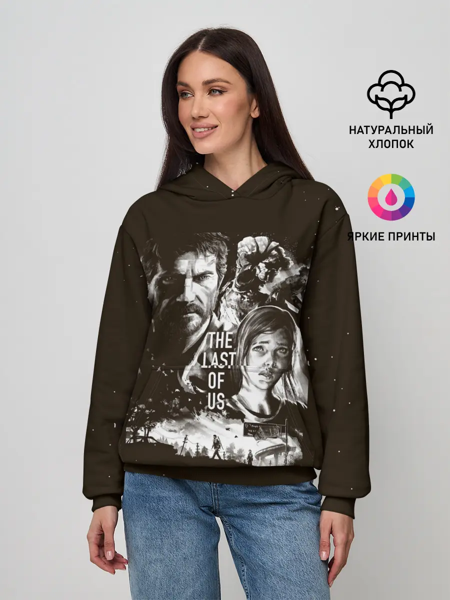 Женское худи / THE LAST OF US ЭЛЛИ И ДЖОЭЛ | ОДНИ ИЗ НАС