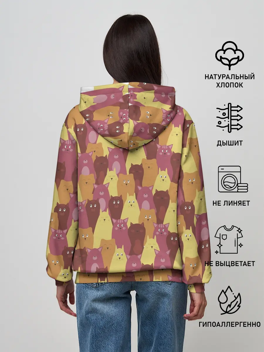 Женское худи / BEAUTIFUL CATS