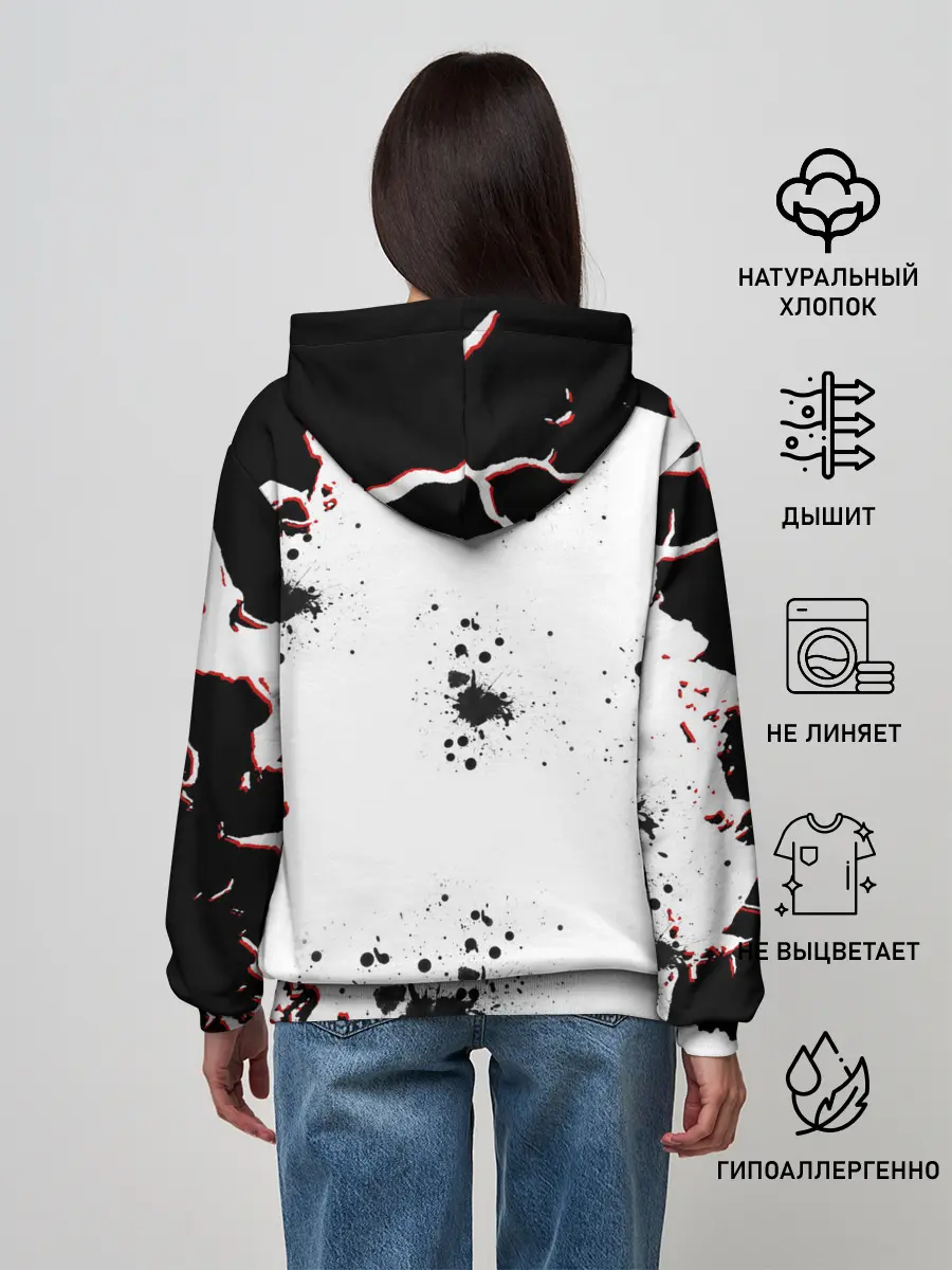 Женское худи / Берсерк черная маска.