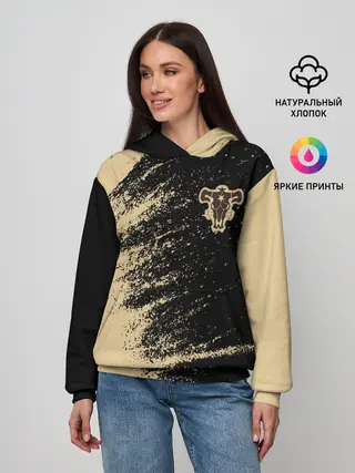 Женское худи / Black clover bull.