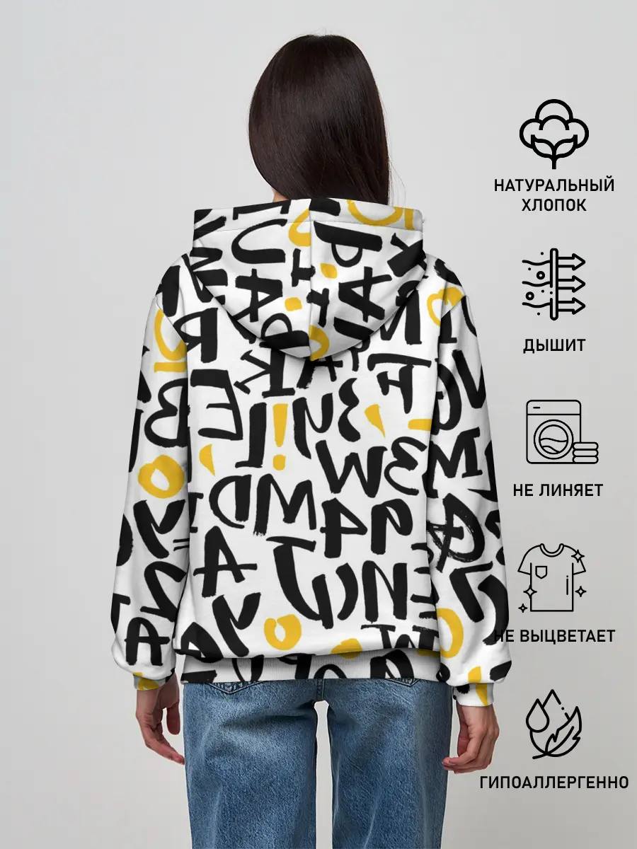 Женское худи / Буквенный бум