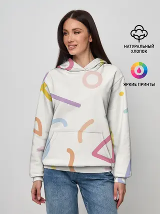 Женское худи / Разные линии