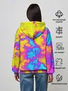 Женское худи / Яркая абстракция космических красок