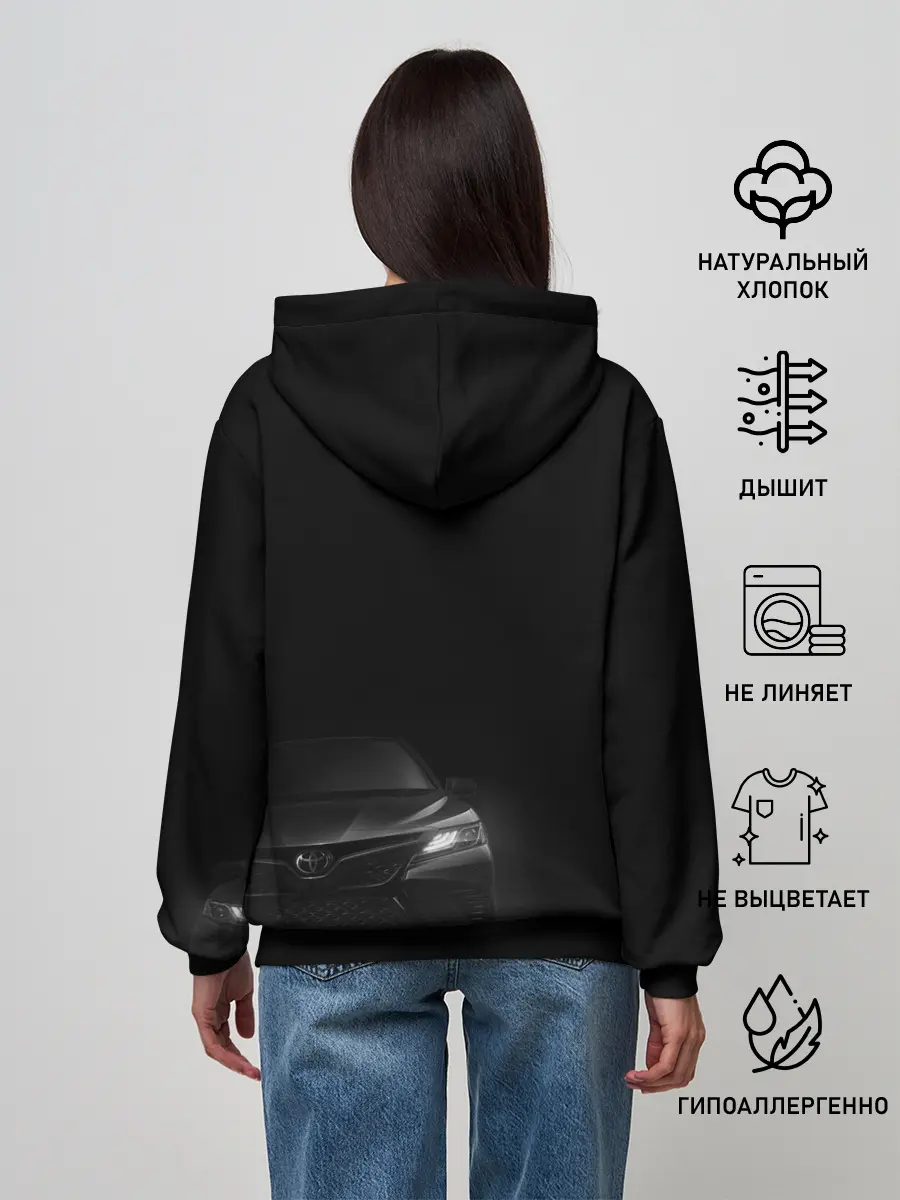 Женское худи / Черная Тойота Камри