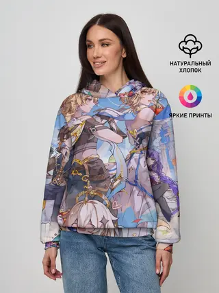 Женское худи / Genshin impact день рождение