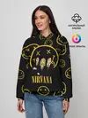 Женское худи / Арт на группу Nirvana