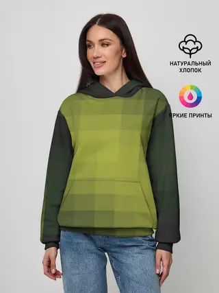 Женское худи / Милитари мозаика