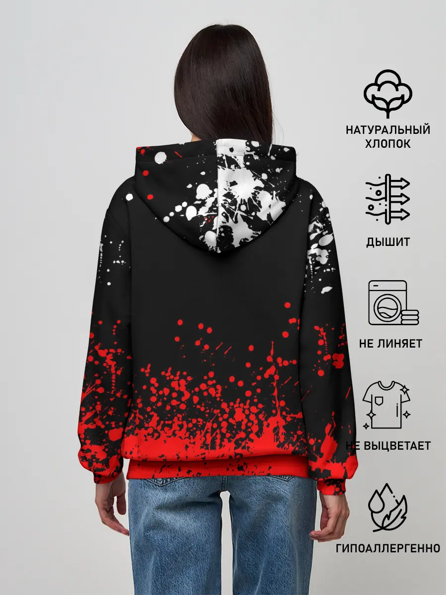 Женское худи / Берсерк: Брызги красок.
