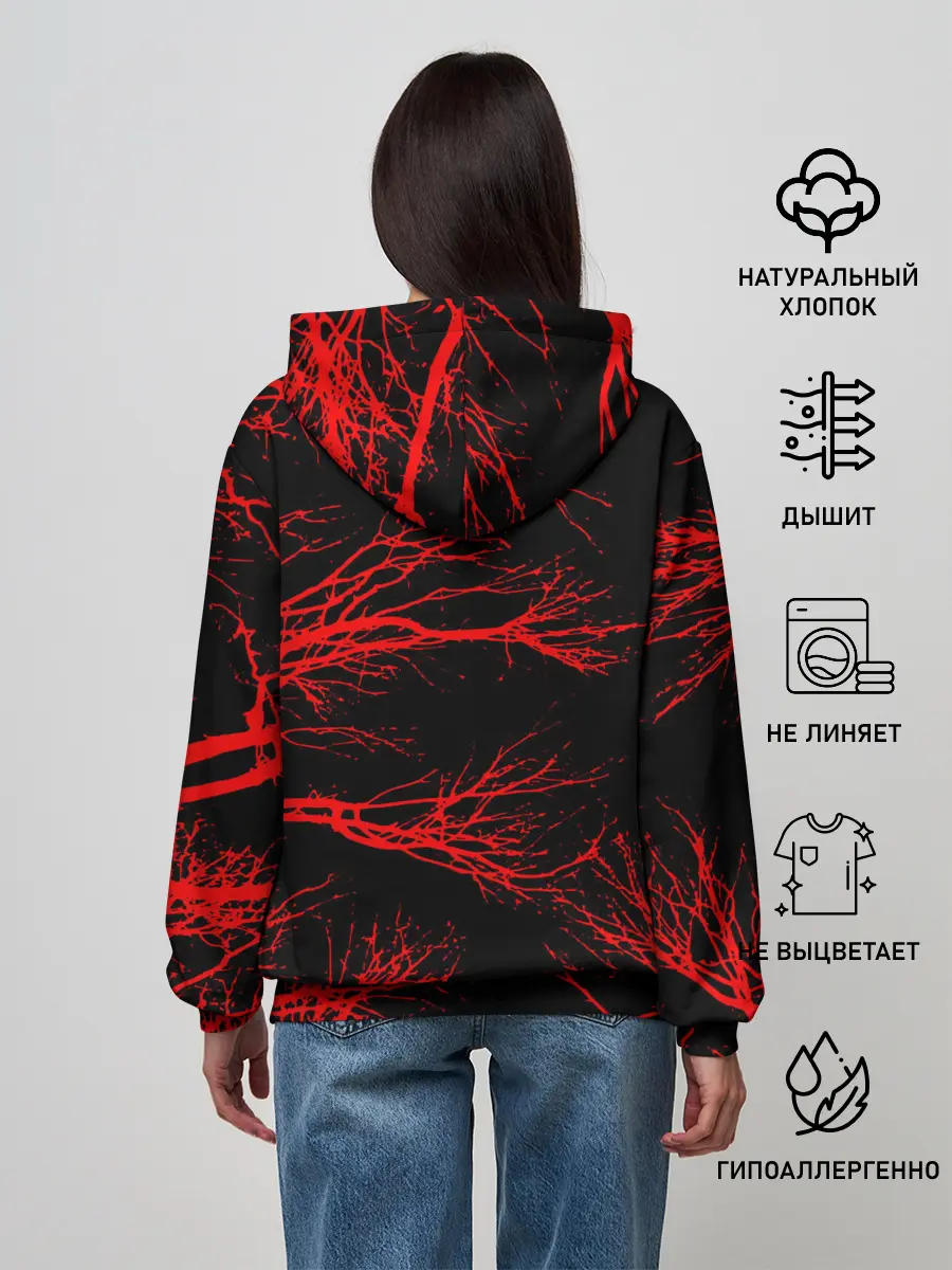 Женское худи / Berserk: Ветки деревьев