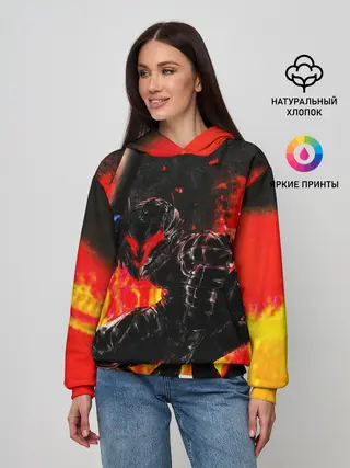 Женское худи / БЕРСЕРК ОГНЕННЫЙ | BERSERK