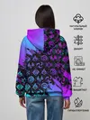 Женское худи / GENSHIN NEON PATTERN SYMBOL / НЕОН ЭМБЛЕМЫ