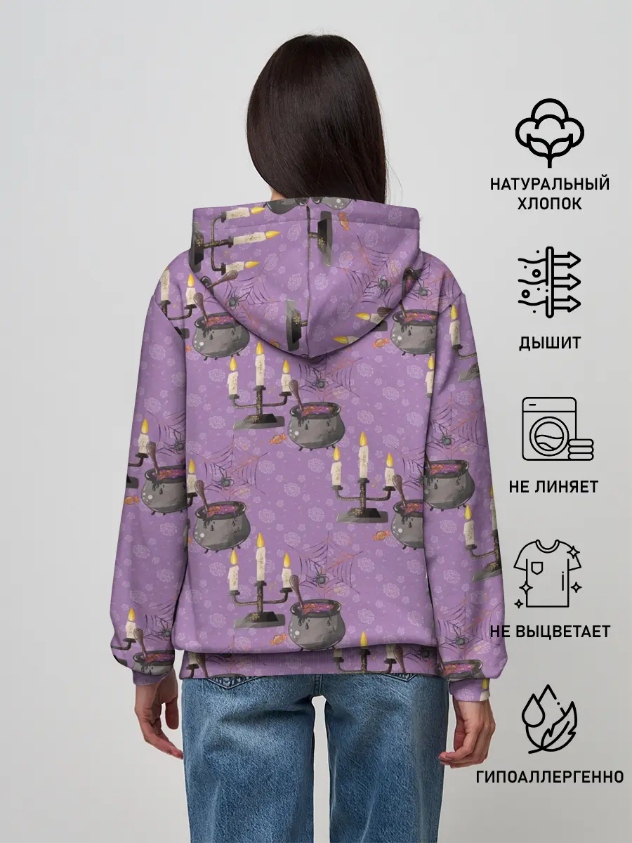 Женское худи / Хэллоуин Свечи