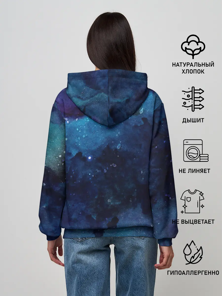 Женское худи / Темнота глубин