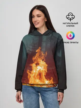 Женское худи / Пикник в лесу