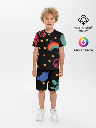 Детская пижама с шортами / красочное детство