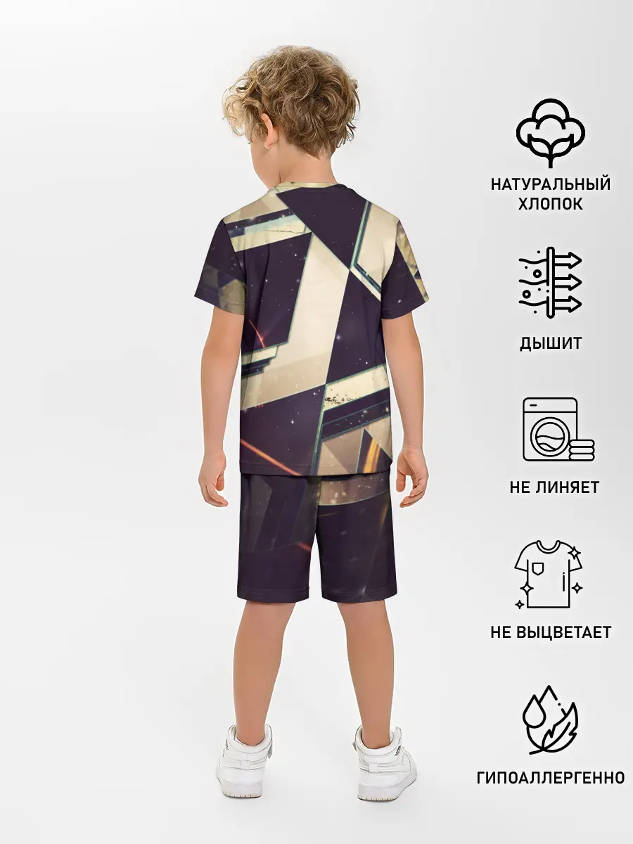 Детская пижама с шортами / АБСТРАКЦИЯ КОСМОС