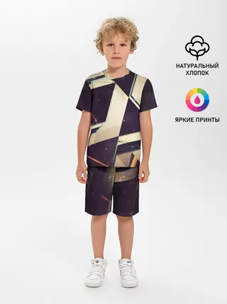 Детская пижама с шортами / АБСТРАКЦИЯ КОСМОС