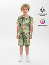 Детская пижама с шортами / Тропические растения и цветы