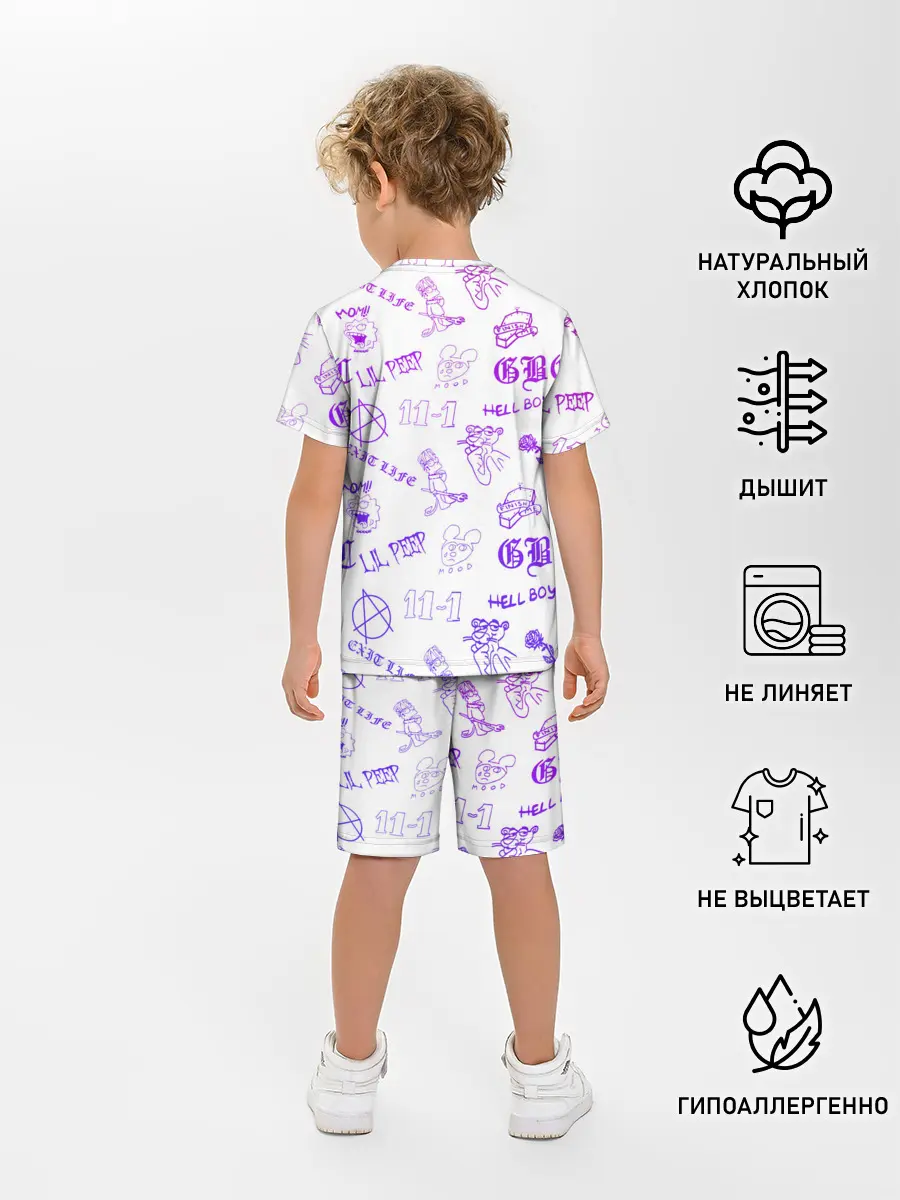 Детская пижама с шортами / LIL PEEP