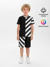 Детская пижама с шортами / Черно-Белые Полосы