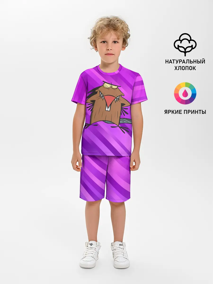 Детская пижама с шортами / Крутые Бобры мультфильм