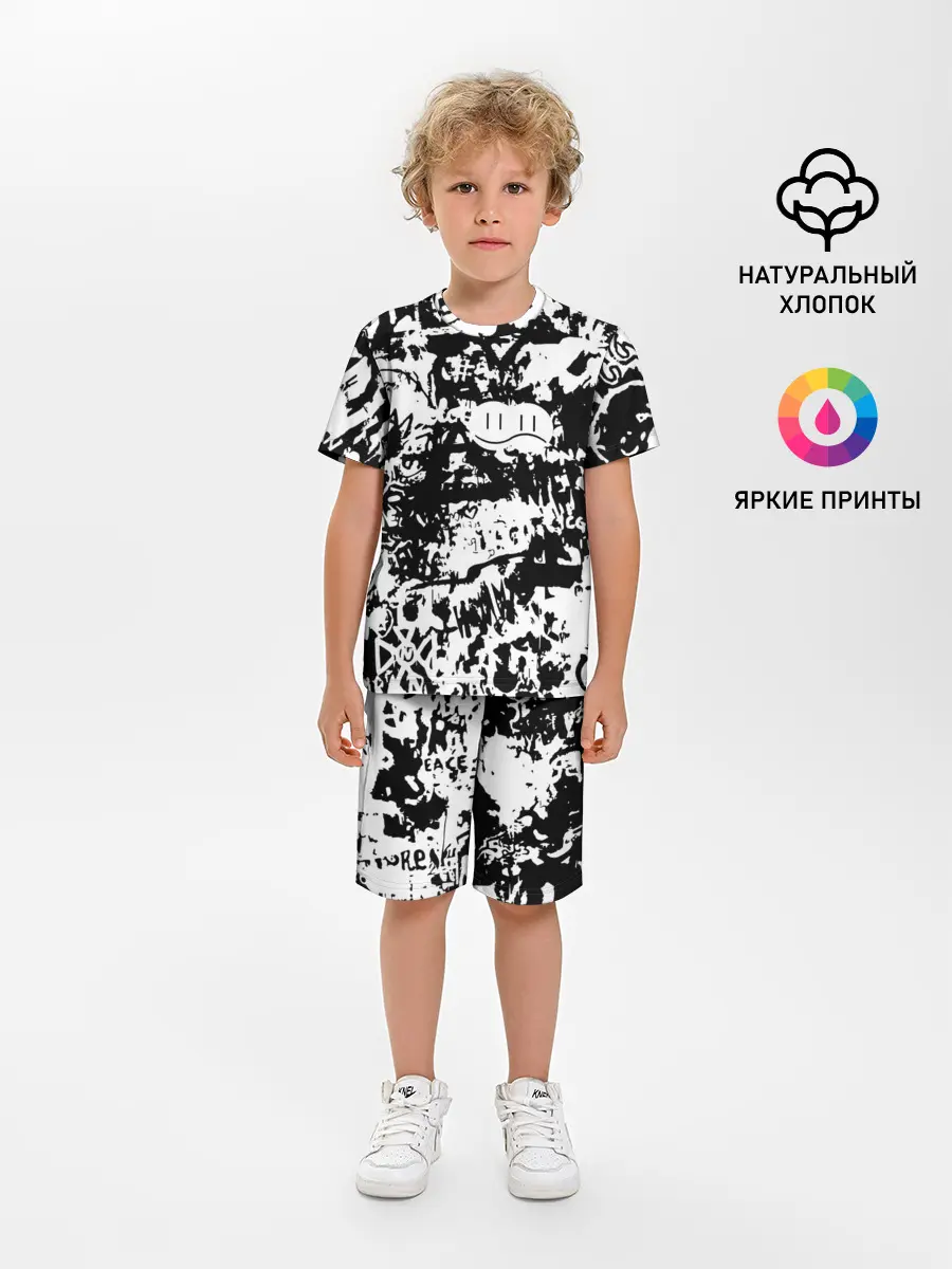 Детская пижама с шортами / Graffiti