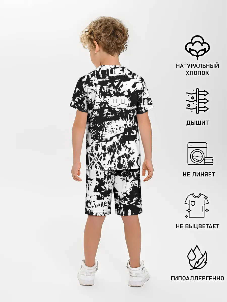 Детская пижама с шортами / Graffiti