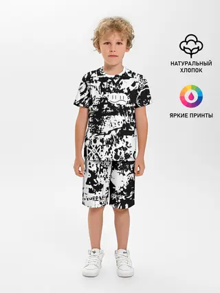 Детская пижама с шортами / Graffiti