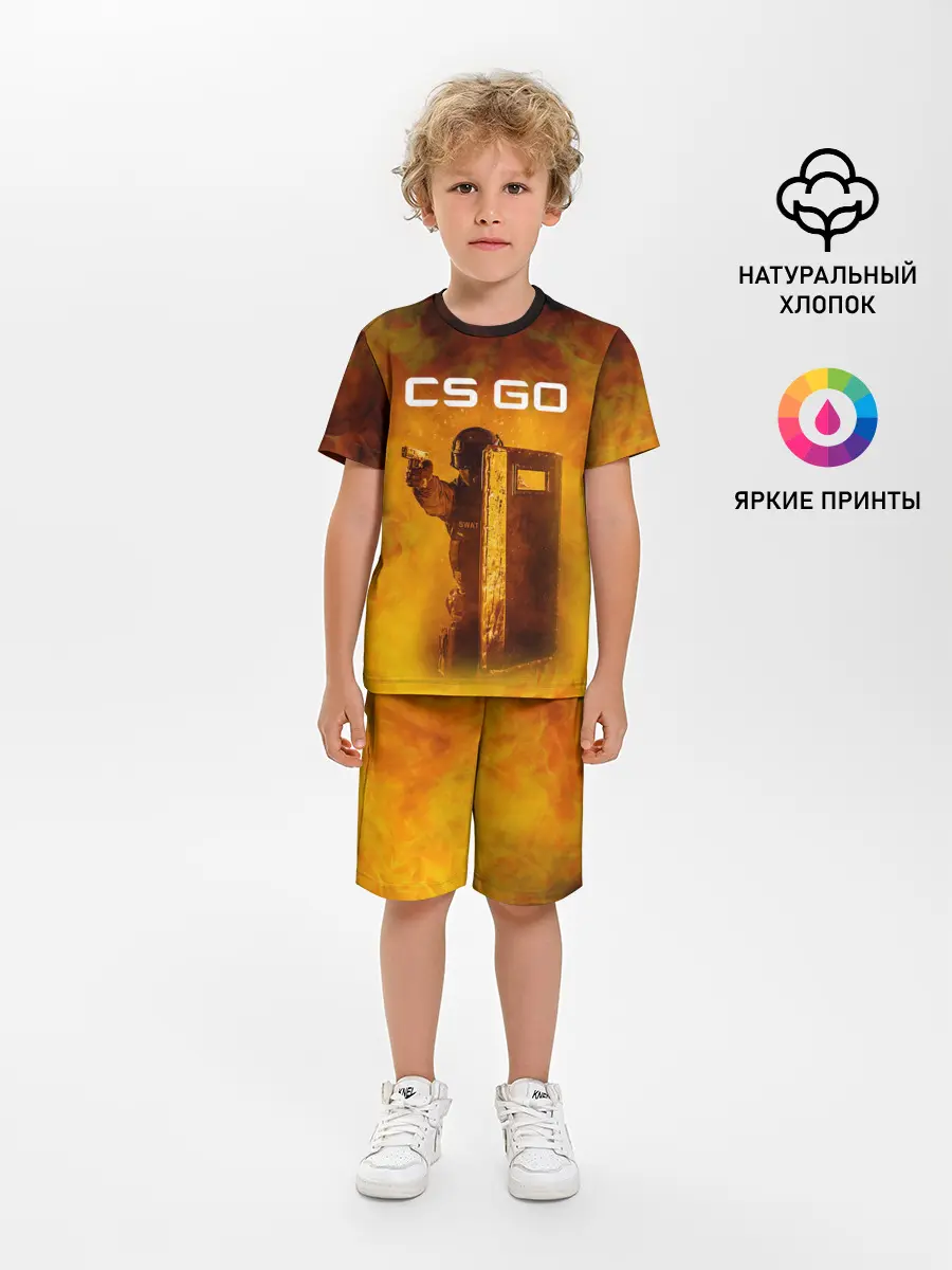 Детская пижама с шортами / CS GO SWAT | КС ГО