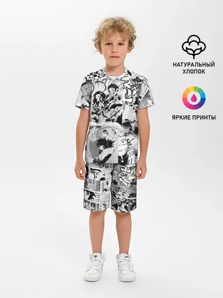 Детская пижама с шортами / Клинок, рассекающий демонов, МАНГА