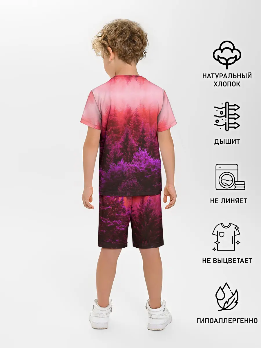 Детская пижама с шортами / КРАСНАЯ ОСЕНЬ