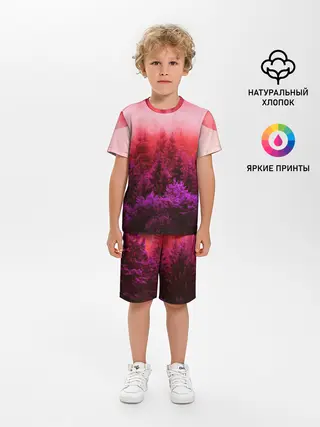 Детская пижама с шортами / КРАСНАЯ ОСЕНЬ