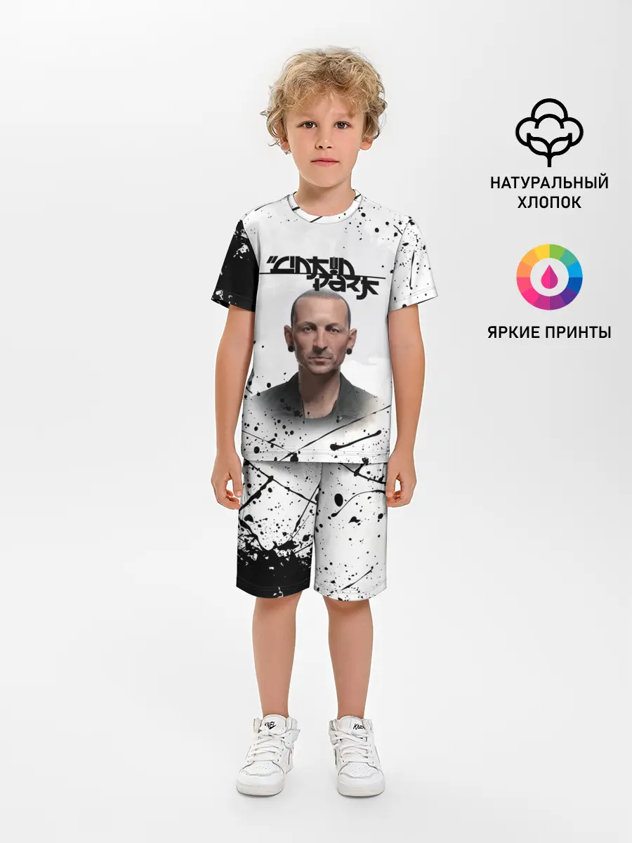 Детская пижама с шортами / ЧЕСТЕР | ЛИНКИН ПАРК