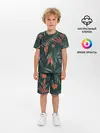 Детская пижама с шортами / Тропический комуфляж