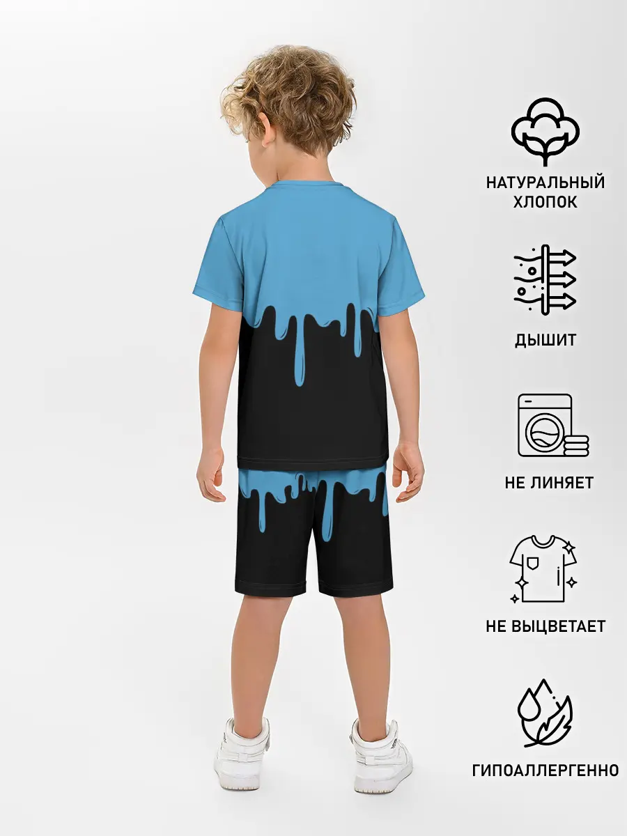 Детская пижама с шортами / FORTNITE - Black&Blue