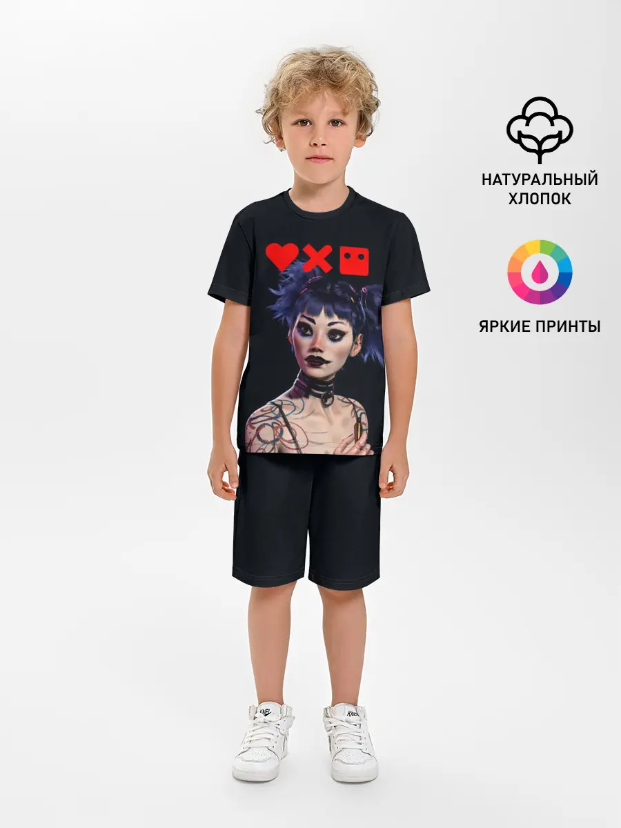 Детская пижама с шортами / Love, Death and Robots | Lora