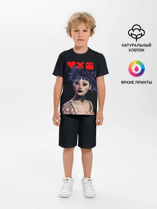 Детская пижама с шортами / Love, Death and Robots | Lora