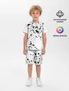 Детская пижама с шортами / Далматинец - брызги чёрными пятнами