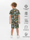 Детская пижама с шортами / Дикие Звери Паттерн