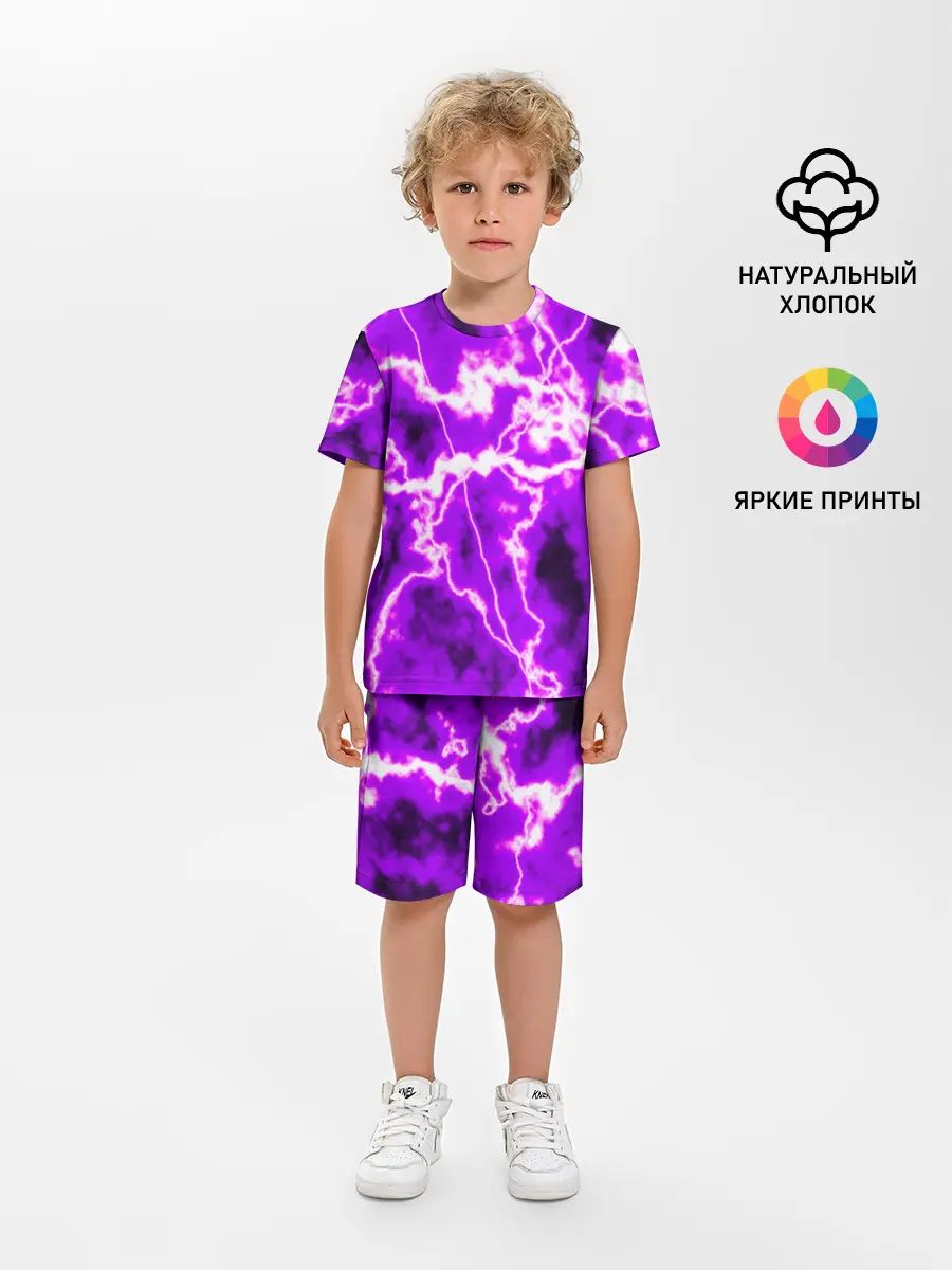 Детская пижама с шортами / НЕОНОВАЯ СТИХИЯ