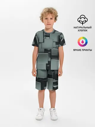 Детская пижама с шортами / КУБИЗМ