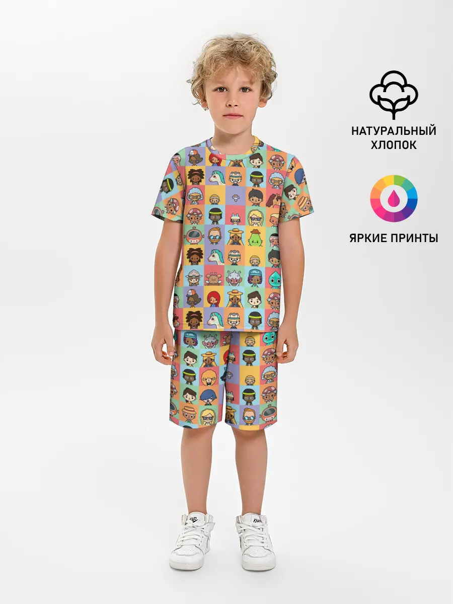 Детская пижама с шортами / Toca Life Worl