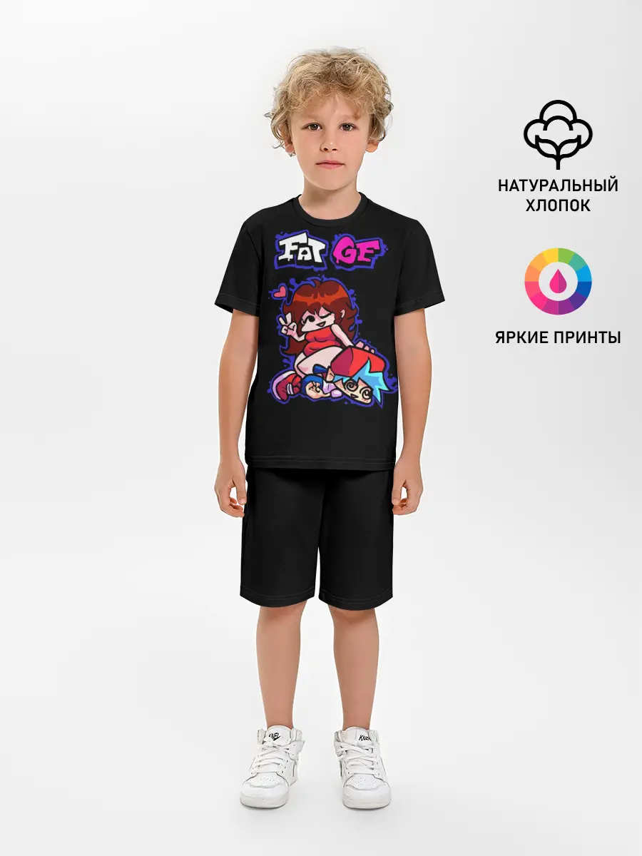 Детская пижама с шортами / Boyfriend and Girlfriend - FNF