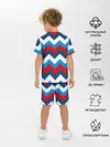 Детская пижама с шортами / Зигзаг