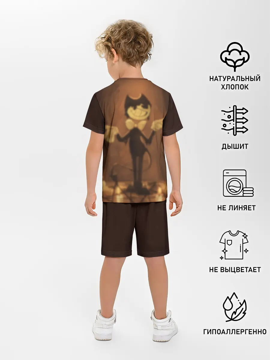 Детская пижама с шортами / Bendy and the ink machine